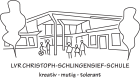 Logo der LVR Christoph-Schlingensief-Schule mit dem Schulmotto 'Kreativ, mutig, tolerant'